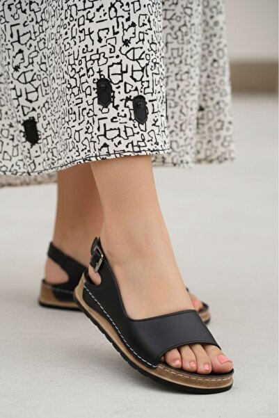 N Napa Shoe Γνήσιο δέρμα με μονό λουράκι με αγκράφα με λουράκι στην πλάτη Άνε...