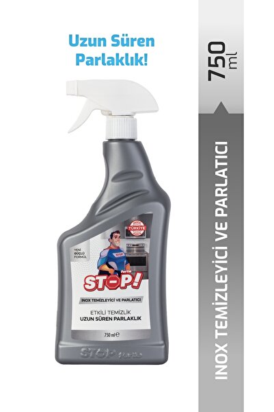 STOP Forte Inox Temizleyici ve Parlatıcı 750 ml.Beyaz Eşya & Paslanmaz Çelik....