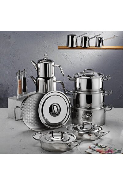 Aryıldız مجموعة فينتو برستيج المثالية بغطاء معدني 20 قطعة