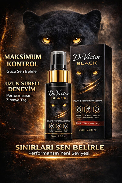 DR VİCTOR BLACK Erkek uzun deneyim sprey ve kadın Zevk arttırıcı jel 2 li set