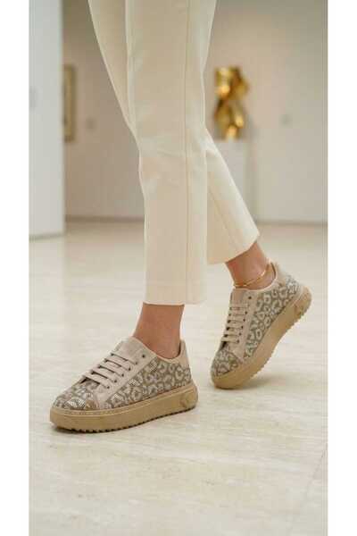Luvesta Shoes Luvesta Taşlı Sneaker Bej