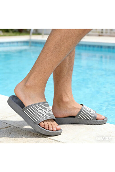 Tmall Men 'House Slippers , PVC Slipper , PB2026, gray