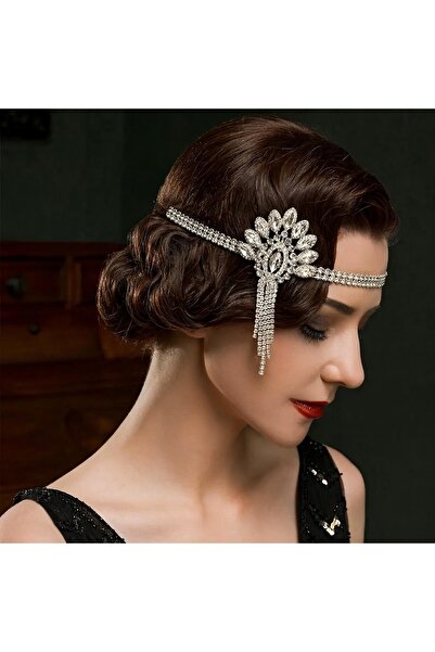 GlassySKY Κομψό στυλ Flapper της δεκαετίας του 1920 Κορώνα για πάρτι γενεθλίω...