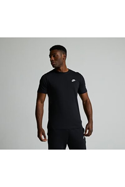 Nike Ανδρικό μπλουζάκι 100% βαμβακερό ύφασμα Ανδρικό μπλουζάκι AR4997-013-Μαύρο