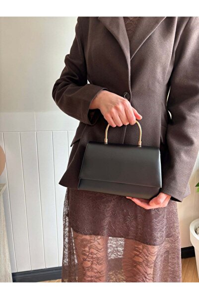 lalettobags Γυναικεία Μαύρη Τσάντα για Βραδινό Φόρεμα - Με Λουράκι Αλυσίδας