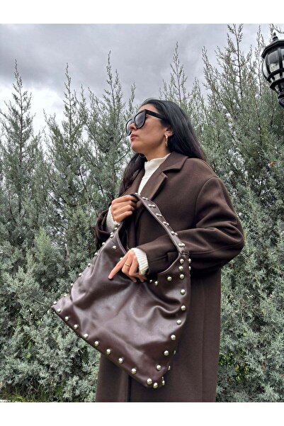 lalettobags Γυναικεία τσάντα ώμου από συνθετικό δέρμα σε λιλά χρώμα με λεπτομ...