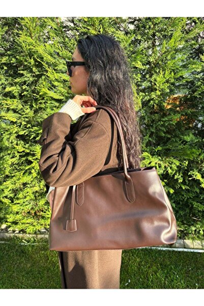 Women's Model Leather Oversized Bag