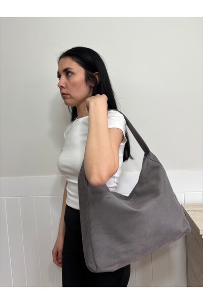lalettobags Γυναικεία τσάντα ώμου Fulya Model Casual Suede