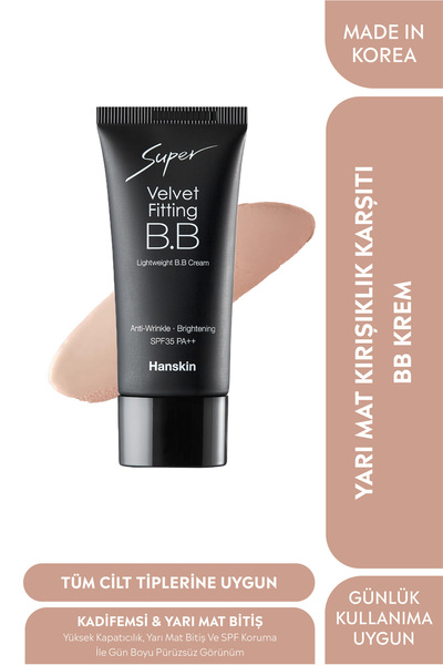 Hanskin Yarı Mat Kırışıklık Karşıtı BB Krem - Kadife Bitişli