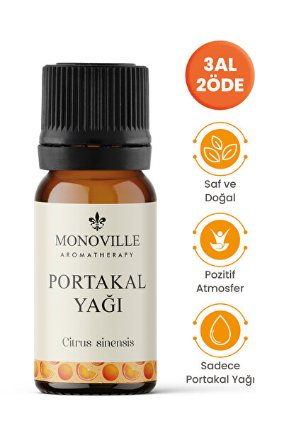 Monoville Portakal Uçucu Yağı 10 ml Saf Ve Doğal (Orange Essantial Oil)