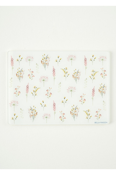 Bella Maison Flores Γυάλινη Σανίδα Κοπής (35x25 εκ.)