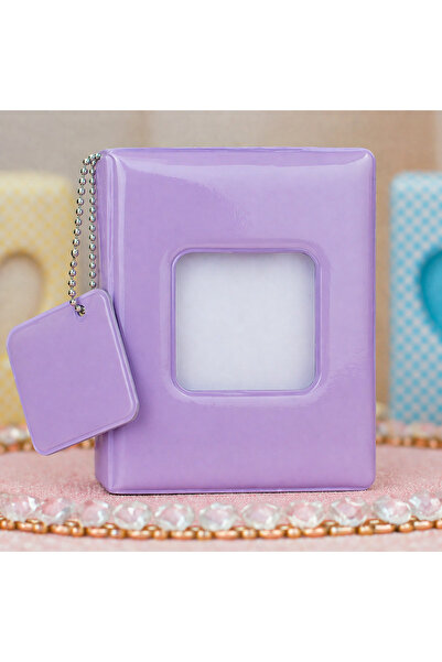 Nobbystar Μωβ άλμπουμ φωτογραφιών Instax Mini Polakart με χωρητικότητα 41 φωτ...