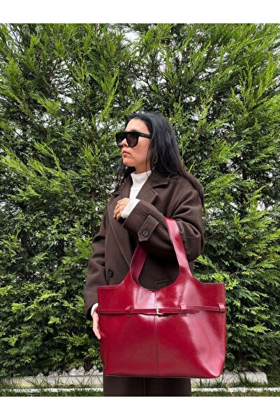 lalettobags Γυναικεία τσάντα ώμου μοντέλου Leylak με λεπτομέρεια ζώνης και σχ...