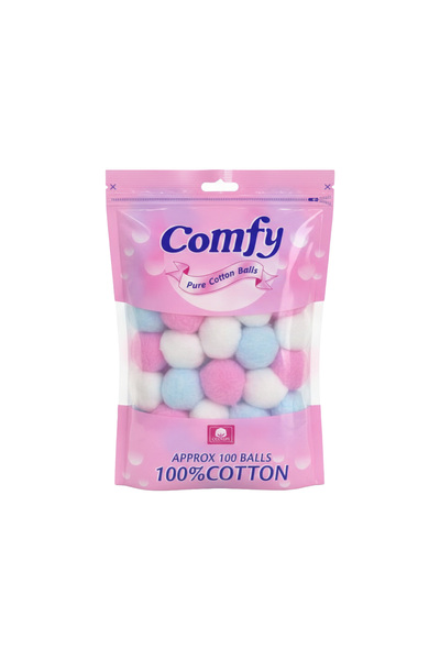FEAH COMFY COMFY COLR COTTON BALLS 100PCS