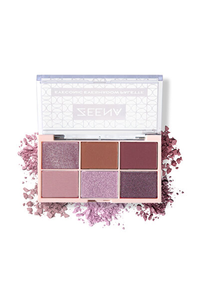 ZEENA Eyeconic Eyeshadow Palette 6 g 020 Vibrant Amethyst | 6 Shade Matte and...