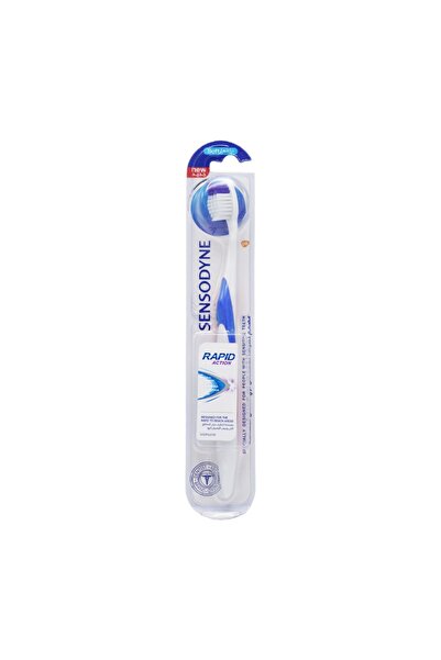 Sensodyne Fast-Working Toothbrush for Sensitive Teeth, Manual, Adult, Multicolor