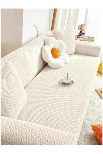 HANSARAYHOME HANSARAY Κάλυμμα καναπέ με σχέδιο τούβλου Ελαστικό αντιολισθητικ...