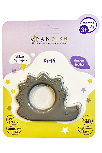 pandish Hedgehog Silicone Teether - Gray