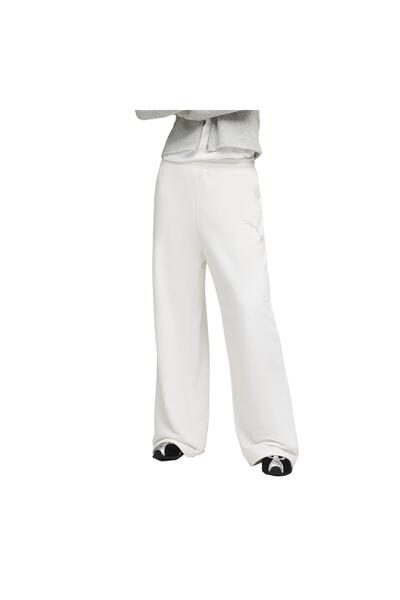 Puma 634567-02 Ess Graphıc Bedazzled Pants Kadın Eşofman Altı Beyaz