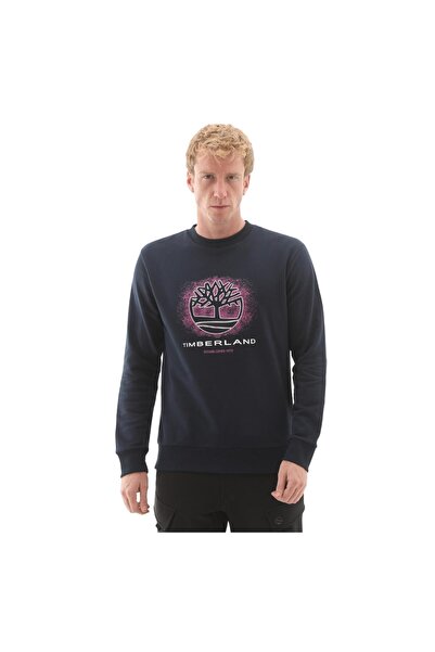 Timberland B0A5MC74331-R Ανδρικό Φούτερ με Στρογγυλή Λαιμόκοψη, Εποχιακό Γραφ...