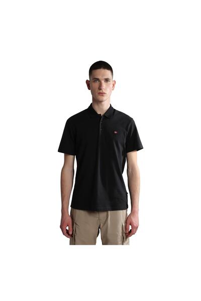 Napapijri P0A4H8B0411-R Ealıs Ss Sum Erkek T-Shirt Siyah
