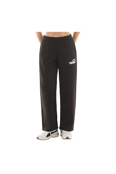 Puma 688081-01 Ess Nature 2.0 Logo Παντελόνι Γυναικείο Φούτερ Μαύρο