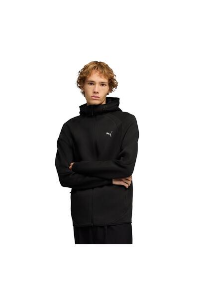 Puma 692190-01 Evostrıpe Fz Hoodie Men's Jacket Black