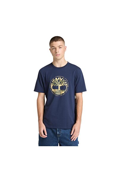 Timberland B0A5MVR4511-R Ανδρικό T-Shirt με Γραφικό Λογότυπο Δέντρου και Σχέδ...