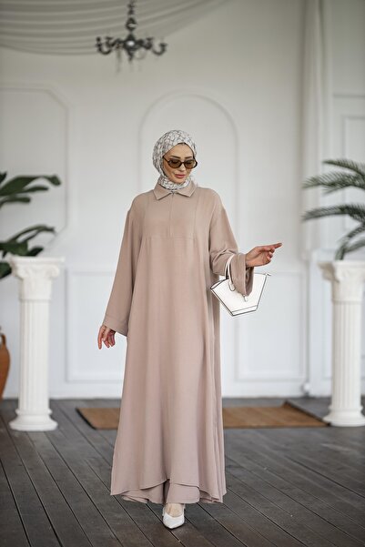 NS Moda Tesettür Rona Takım Vizon Model-531