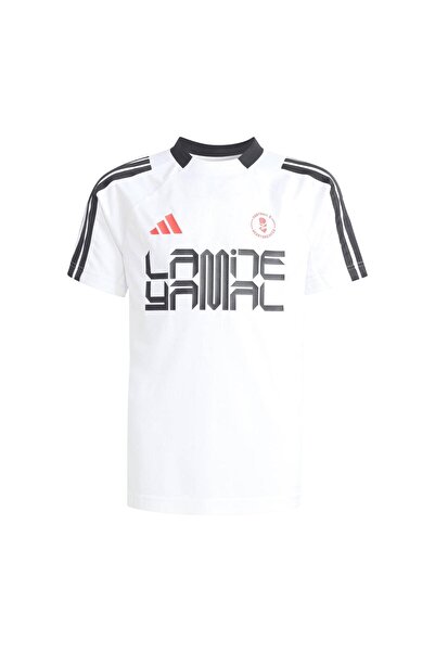 adidas KD6433-C Lamine Yamal Hot Tee Y &amp;Ccedil;ocuk Forma Beyaz