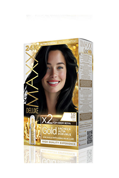 MAXX DELUXE Golden Beauty Set Saç Boyası 1.0 Siyah