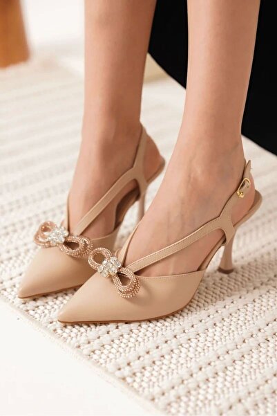 FREEDOM STOREE Γυναικεία παπούτσια με τακούνι σε απόχρωση nude