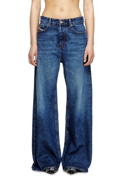 1996 D-SIRE WOMEN'S DARK BLUE RELAXED JEANS