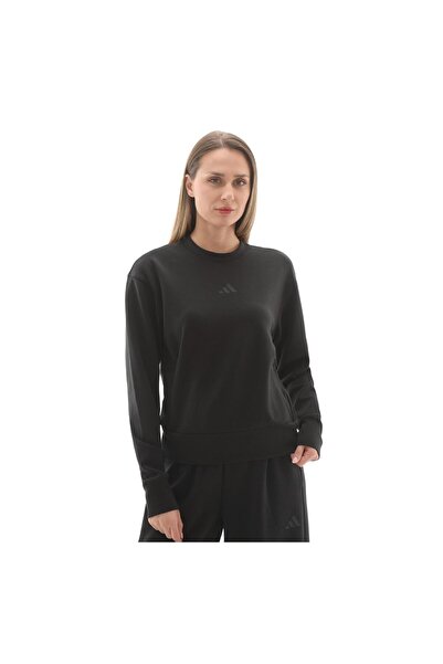 adidas Jp2655-K D4T Knıt Crew Women's Sweatshirt Black