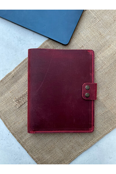 Leather Anatolia Hakiki Deri El Yapımı A5 Defter Kılıfı, Deri Ajanda Çantası,Hakiki Deri Organizer Not Defteri Kılıfı