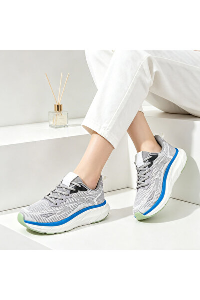Tmall Pantofi sport de dama,0145,usori,din material textil,Gri