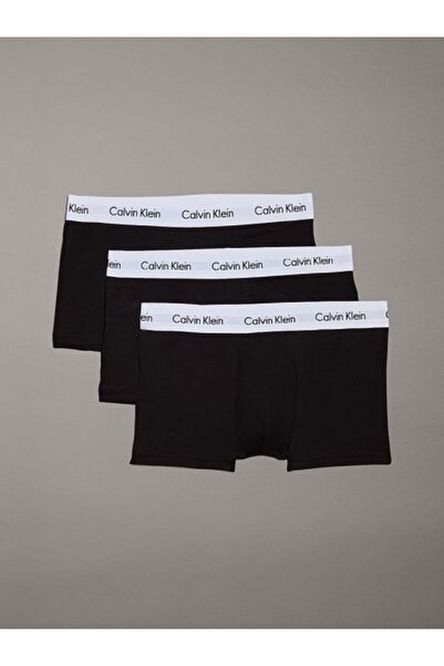 Calvin Klein Erkek 3'lü Siyah Boxer