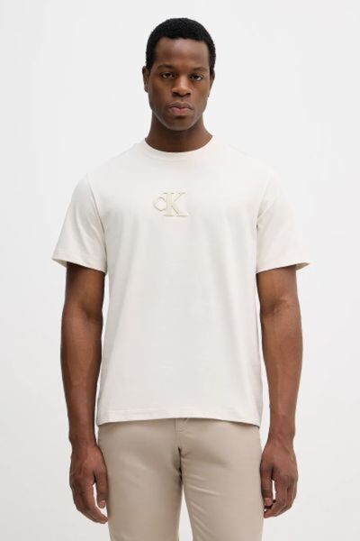 Calvin Klein Ανδρικό Κοντομάνικο Άνετο Μπλουζάκι Μ