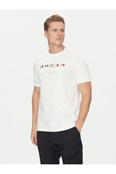 Tommy Hilfiger Ανδρικό T-shirt MW0MW38616 Λευκό