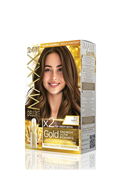 MAXX DELUXE Golden Beauty Set Saç Boyası 7.0 Kumral