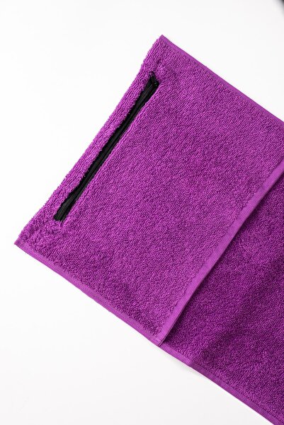 Ender Home Αθλητική πετσέτα 30x100 με φερμουάρ τσέπης Πετσέτα τένις γυμναστικ...