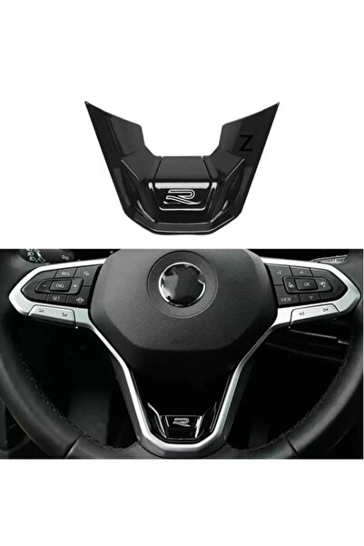 Genel Markalar AUTOGP Vw golf 8 r direksiyon orta trimi siyah