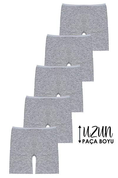 Öts Κολάν μπόξερ για κορίτσι 5 τεμαχίων σε γκρι βαμβακερό λίκρα