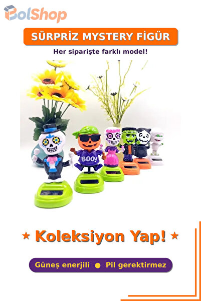 BolShop Güneş Enerjili Solar Sallanan Cadılar Bayramı Figürü - Dekoratif Arab...