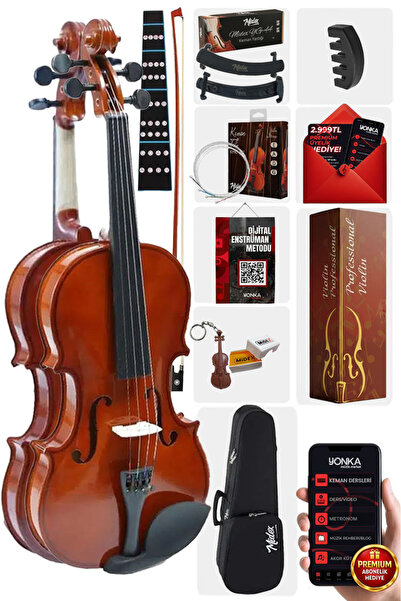 Midex Cvl-743-tys Profesyonel 3/4 Çocuk Kemanı Seti 10-13 Yaş (YASTIK TEL ÇAN...