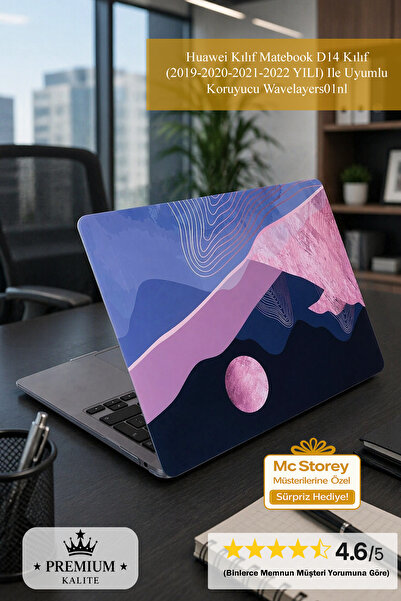 SyncCase Huawei Kılıf Matebook D14 Kılıf (2019-2020-2021-2022 YILI) Ile Uyuml...