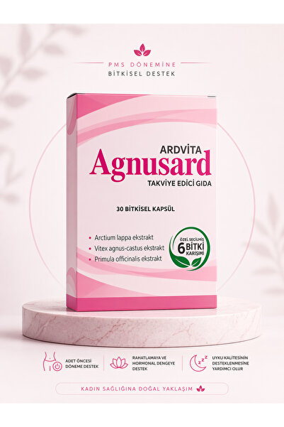 Ardvita AGNUSARD – PMS(Regl) Belirtilerine Özel Bitkisel Gıda Takviyesi | 30 ...