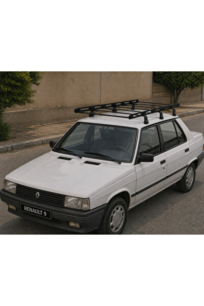 Yerli Renault R9 Broadway 1985-1999 Uyumlu 6 Oluklu Tavan Sepeti - Sedan Kasa