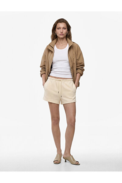 Koton Viscose Blended Waist-Tie Pocketed Mini Shorts