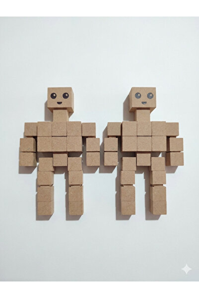 Genel Markalar (2X2X2 CM 100 ADET) Hobi Ahşap Küp